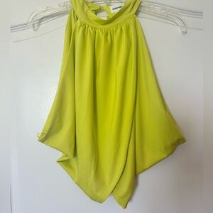 Super down lime green crop top